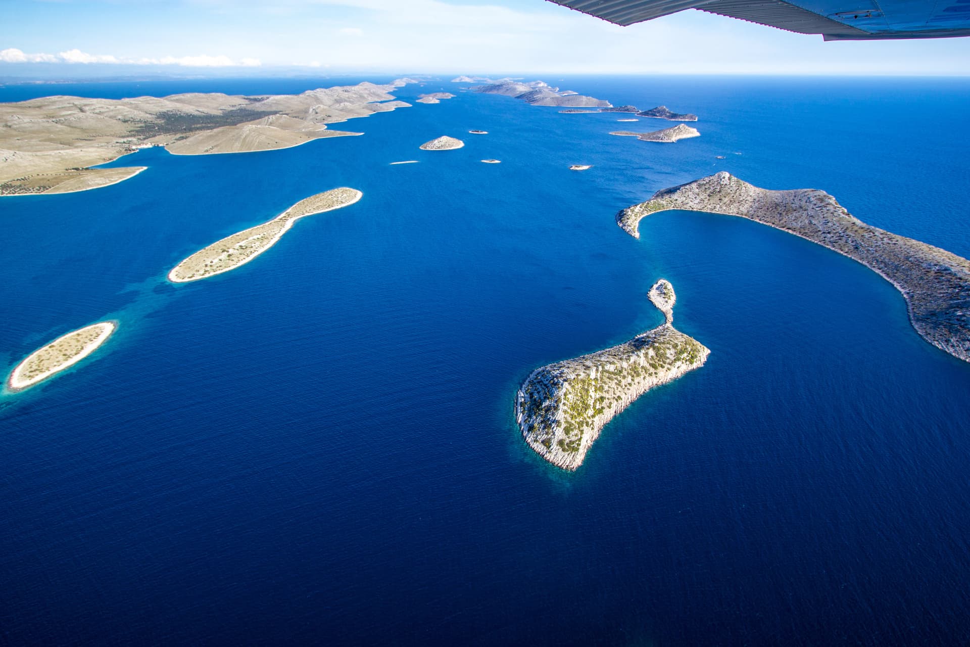 Aerial view of Kornati National Park