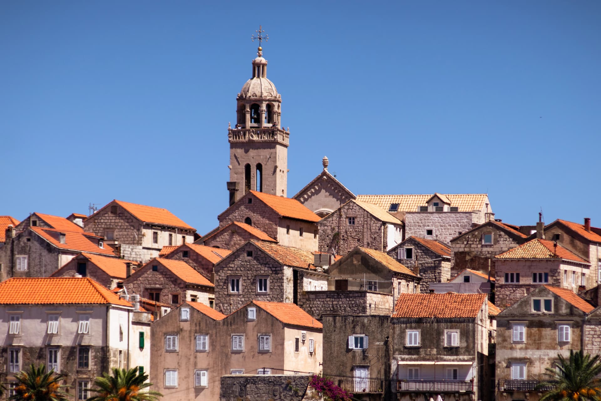 Old town of Korčula in Croatia